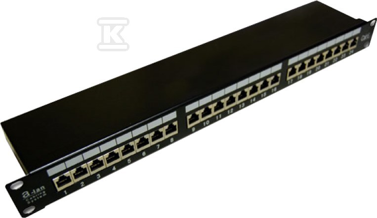 Patch panel STP cat.5e 24 LSA 1U portů - PK006