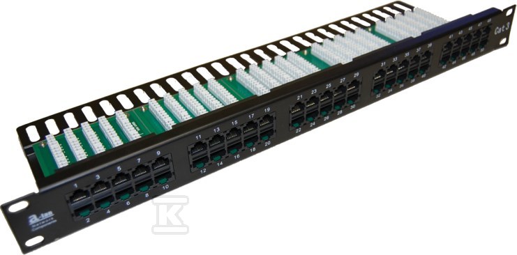 Patch panel ISDN cat.3 50 LSA portů - PK007