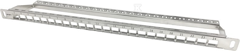 Patch panel 19" modularny 24 portów - PK045