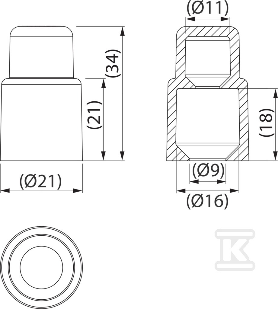 Capac cauciuc 25-95(120) mm PK99.2595 - PK99.2595