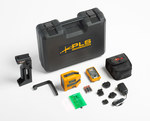 Laser level - cross laser, green beam color, included with batteries, range 30m