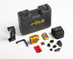 Laser level - cross laser, red beam color, included with batteries, range 30m