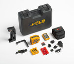 System: laser level + receiver - cross laser, red beam color, included with batteries, range 30m