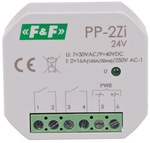 Elektromagnetické relé, 2Z 16A, pod omietku PP-2Z-LED-24V