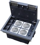 Floorbox 4M, (45x45), регульована глибина, для фальшпідлоги (додатковий вилив).