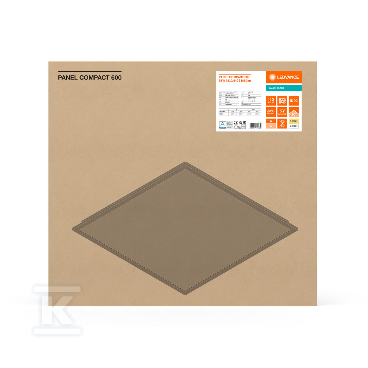 LED-панель PANEL COMPACT 600 UGR<19 - 4099854206535