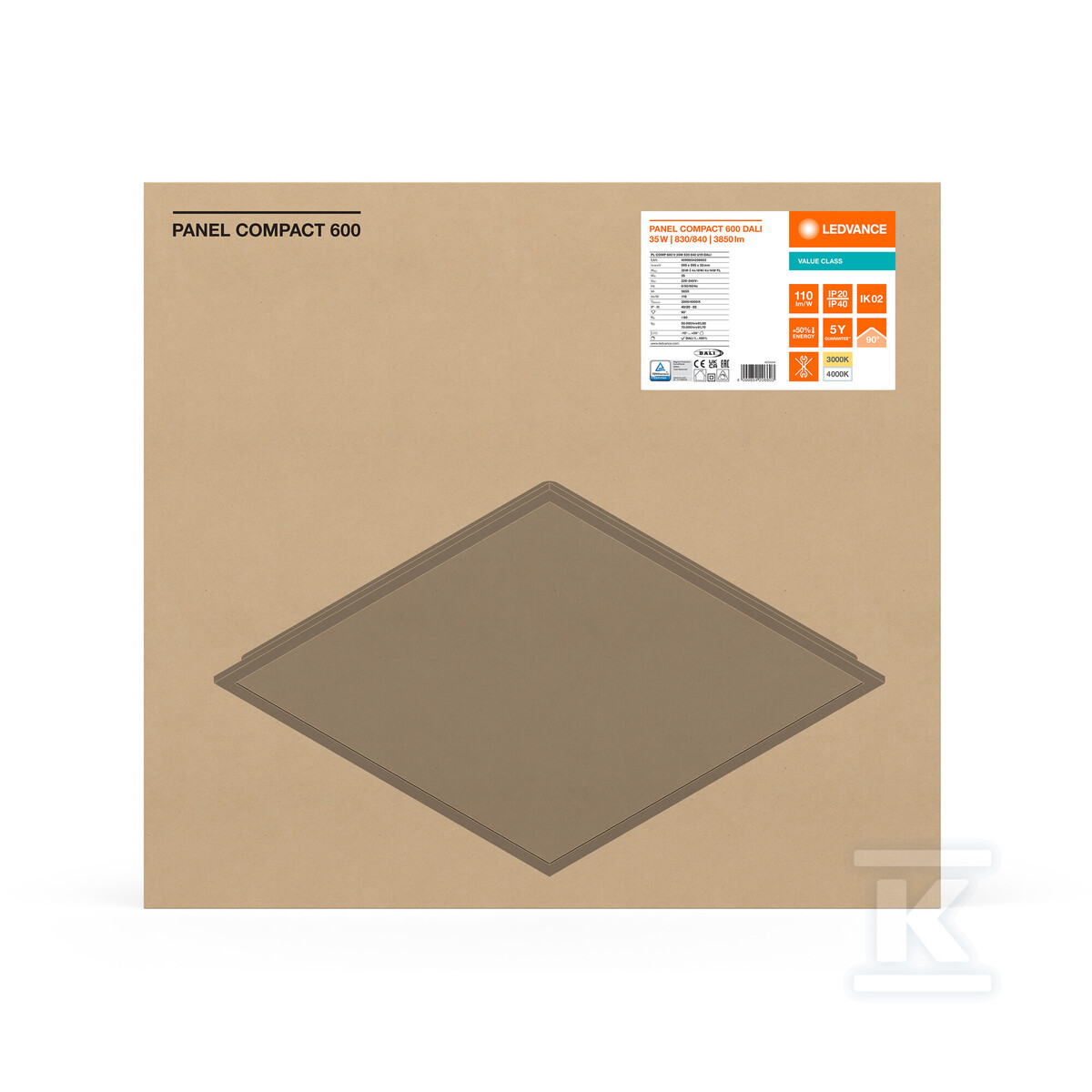 Світлодіодний панельний світильник LED - 4099854206603