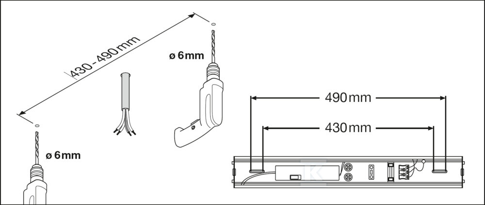 Oprawa podszafkowa LED LINEAR MR SENSOR - 4099854401817