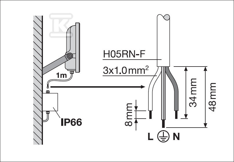 Naświetlacz Floodlight 20 P 17W 2K4LM - 4099854305788