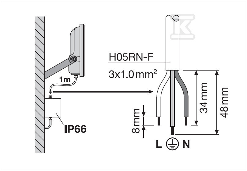 Naświetlacz Floodlight 50 P 41W 6KLM - 4099854305986