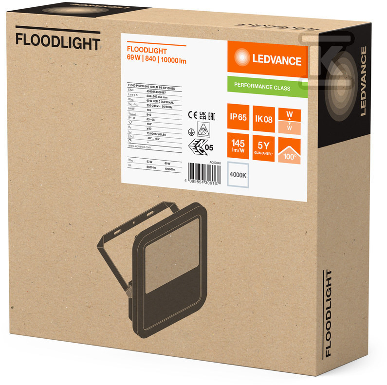 Naświetlacz Floodlight 100 P 69W 10KLM - 4099854306167