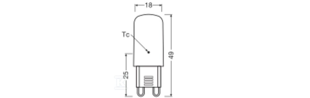 Żarówka LED PIN G9 DIM P 3W 827 Clear - 4099854248788