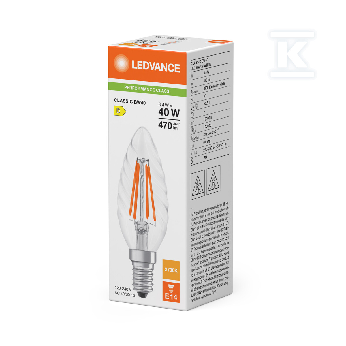 Світлодіодна лампа CLASSIC BW P 3.4W - 4099854466663