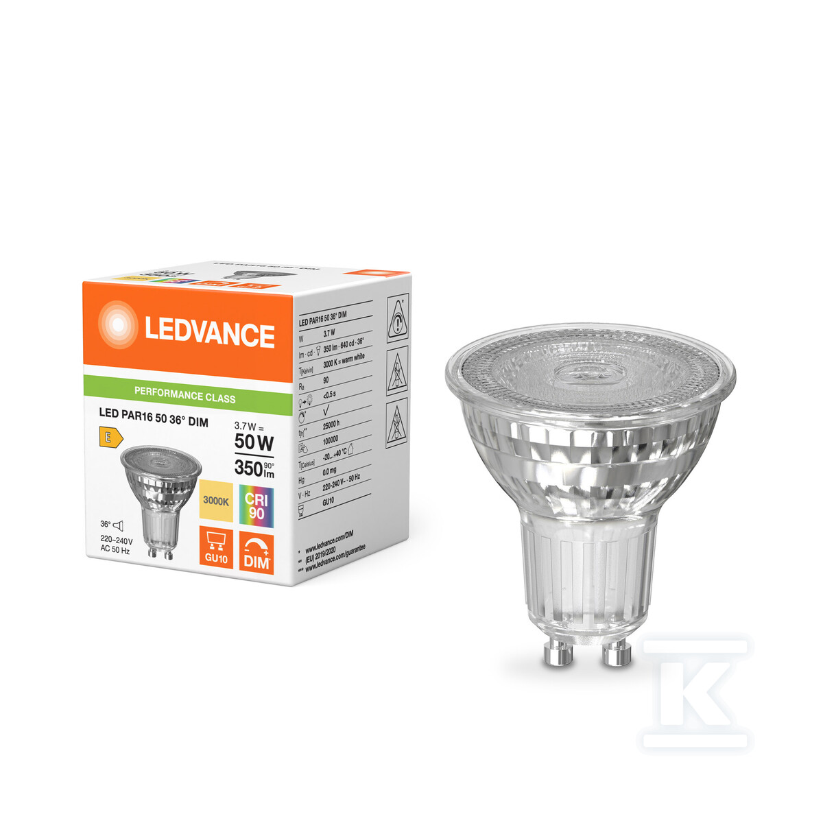 Żarówka LED PAR16 DIM P 3.7W 930 GU10 - 4099854457548