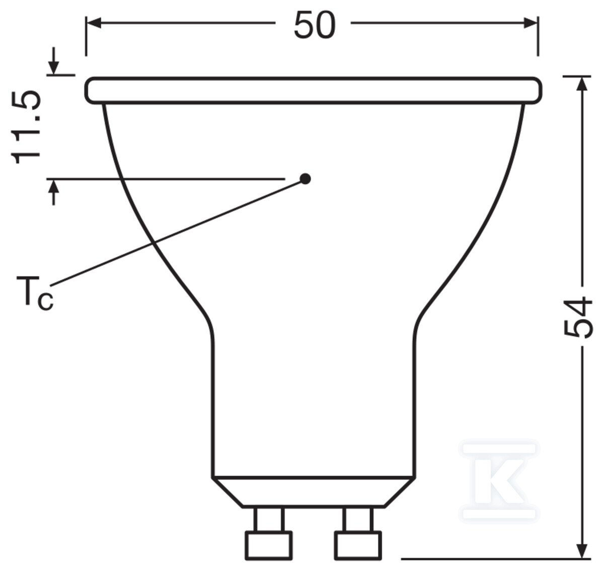 Лампа LED PAR16 DIM P 3.7W 940 GU10 - 4099854457562