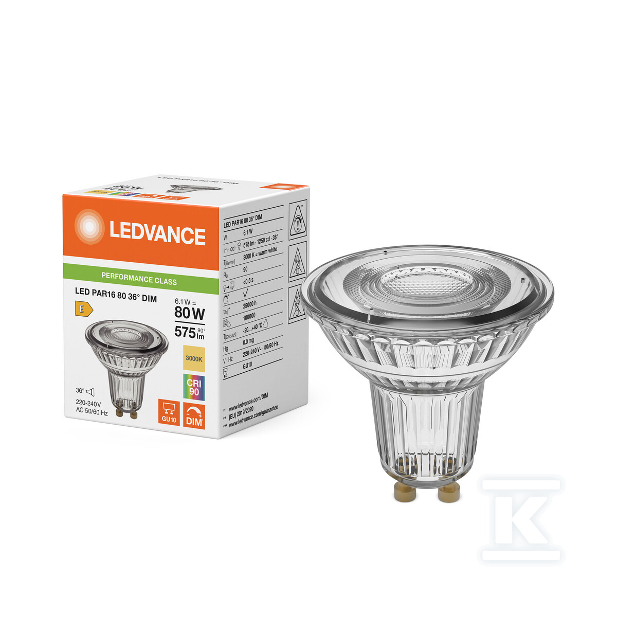 Żarówka LED PAR16 DIM P 6.1W 930 GU10 - 4099854456299