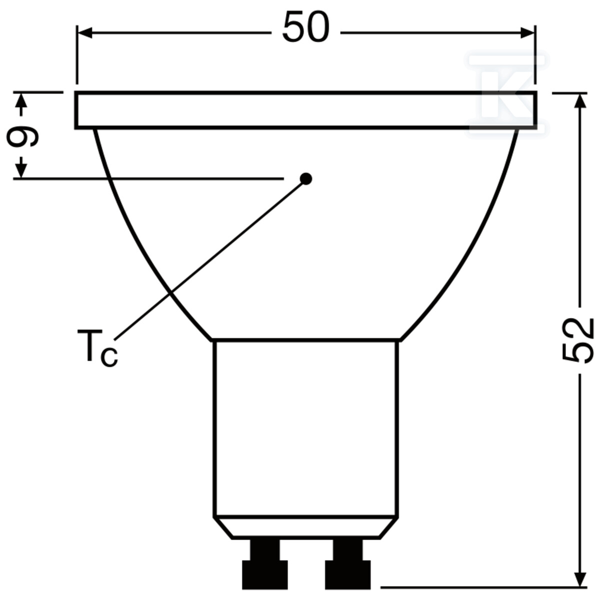 Żarówka LED PAR16 DIM P 6.1W 930 GU10 - 4099854456299