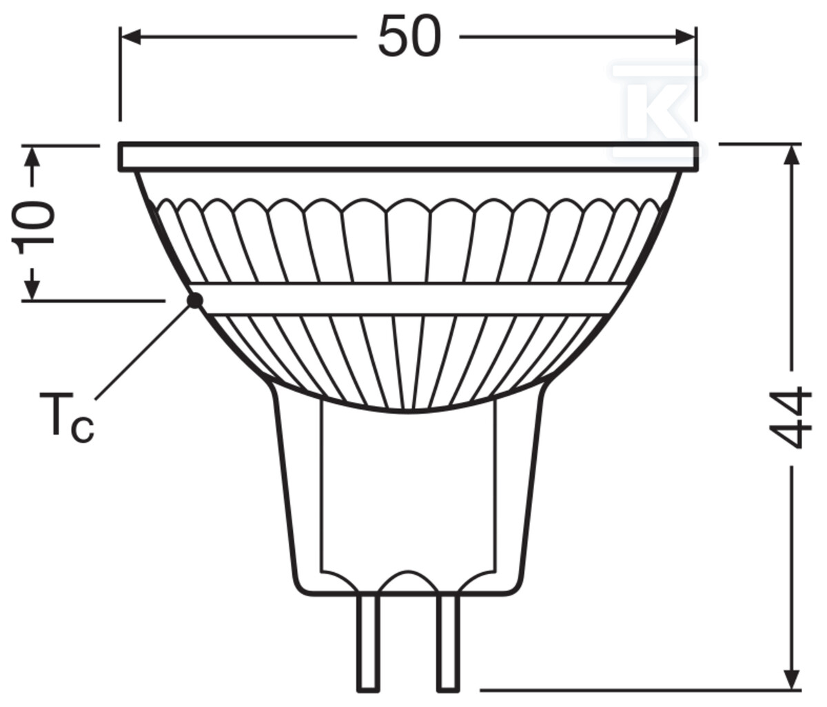 Żarówka LED MR16 DIM S 2.2W 927 GU5.3 - 4099854455957