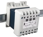 Single-phase transformer PTM 250 230/ 24V IP21 for DIN TH-35 rail in housing