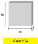 Foot plate pu 30x30