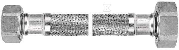 Steel braided hose L-80 cm 1/2" x 3/8" - PWS86