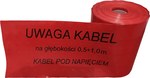 Marking tape 252, red, 300mm * 100m (0.5mm). Perforation: "LIVE CABLE"