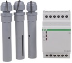 Releu de control al nivelului lichidului în două stări PZ-829, cu sonde PZ2 incluse (3 buc.), contacte 2×1P, I=2×16A, 3 module