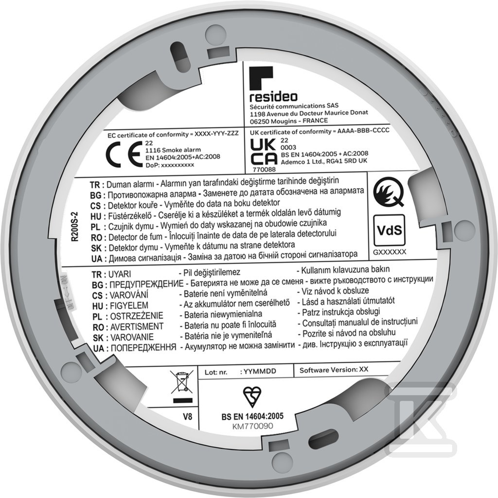 Czujnik dymu - R200S-2