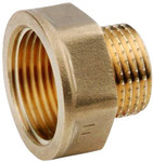 Redukcja 1/2"x3/8" nakrętno-wkrętna żółta