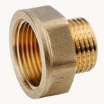 Redukcja 1"x1/2" nakrętno-wkrętna żółta