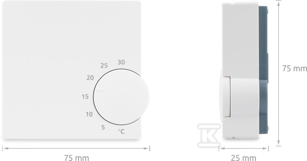 Daily wired temperature controller RT10 - RT10-230V