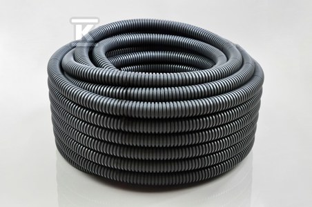 Rura giętka karbowana 28/23 szara z PVC 320N, długość= 50 m