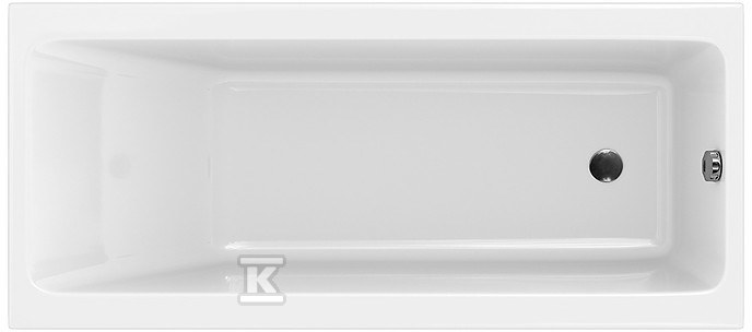 CREA 180x80 rectangular bathtub - S301-227