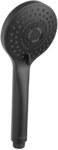 Ручка для душу 3-функціональна, чорна CORTINA