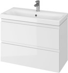 Set 979 MODUO slim 80 white (cabinet + washbasin)