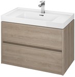 CREA 80 washbasin cabinet, oak