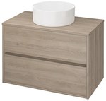 CREA 80 cabinet with a universal top, oak