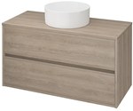 CREA 100 cabinet with a universal top, oak