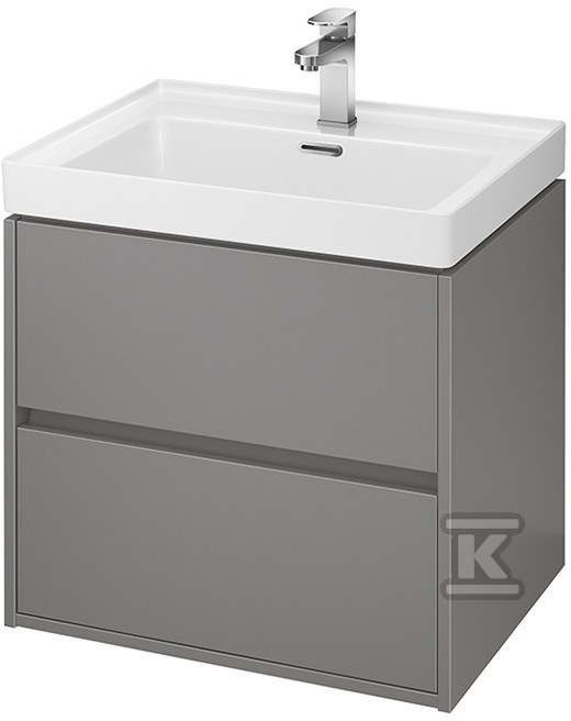 CREA 60 washbasin cabinet gray matt - S924-016