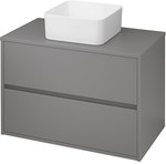 CREA 80 cabinet with a universal worktop, matt gray