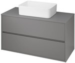 CREA 100 cabinet with a universal countertop, gray matt