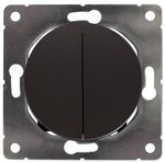 Подвійний вимикач, чорний, Soul