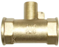 Trójnik mosiężny 1/2"x1/4" - SGT1