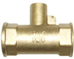 Trójnik mosiężny 1/2"x1/4"
