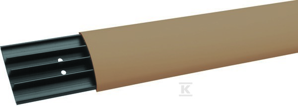 PVC floor duct with cover, 18x75, beige - SL1807501019