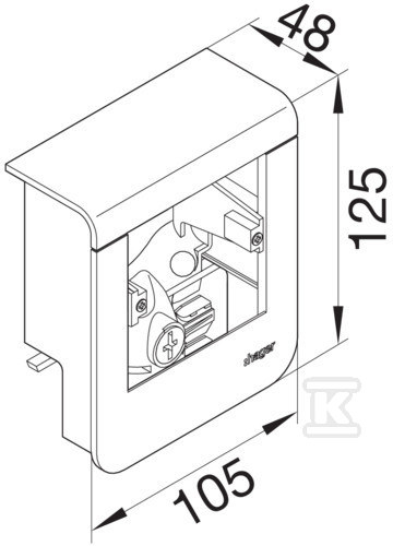 Empty device carrier 20x55, fi60, - SL20055901D1