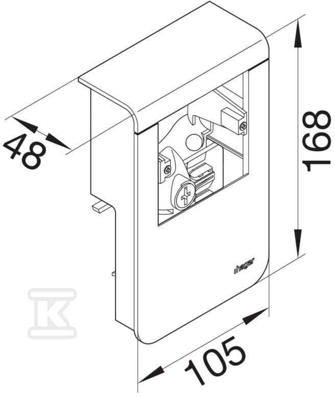 Empty device carrier 20x115, fi 60, - SL201159019011