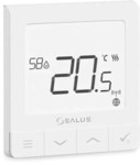 SALUS SQ610 Quantum wired temperature controller, 230V weekly flush-mounted white, with OpenTherm