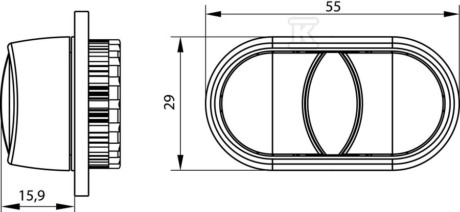 Dispozitiv de acţionare pentru buton de - ST22-2KLB/CZ\.