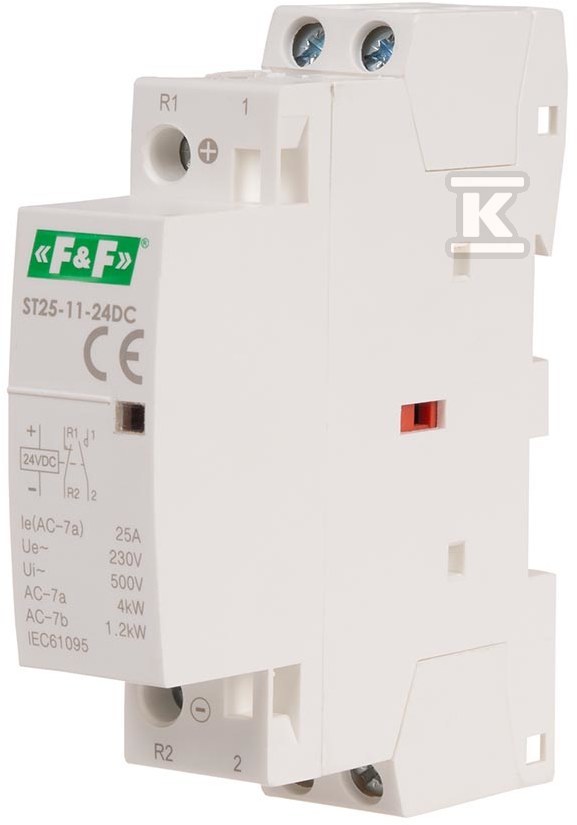 Rail-mounted modular contactor, - ST25-11-24DC